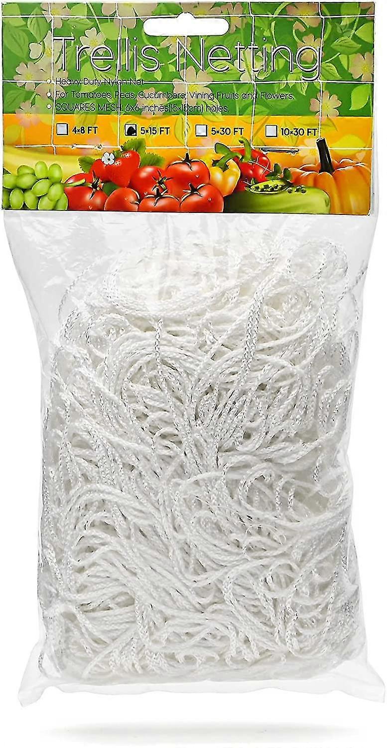 Climbing Plant Support Lattice Mesh, 1.67*5m Heavy Duty Polyester Soft Mesh For Garden Fruits, Climbing Plantsvegetable