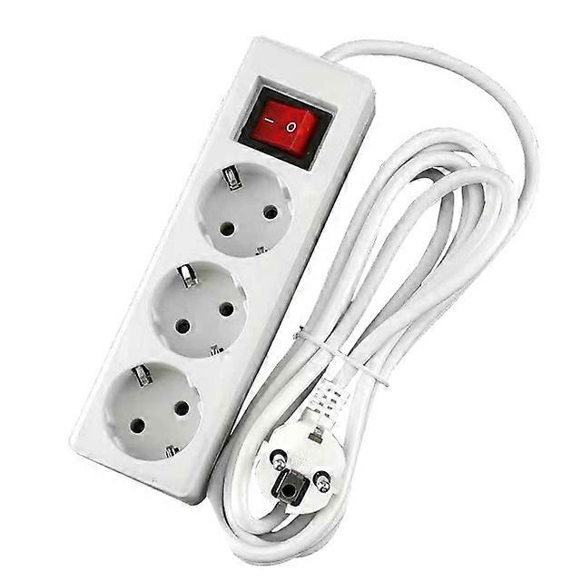 2 Round Pin EU Plug 3M Extension Cable Socket