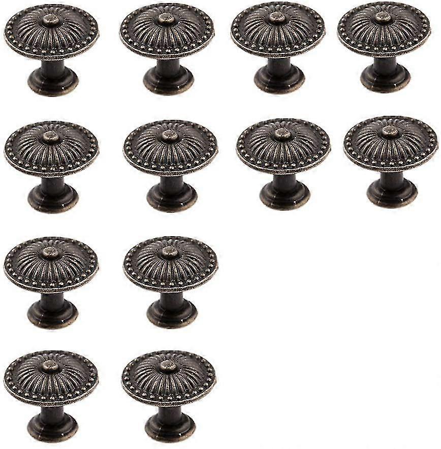 Bouton de meuble en laiton antique à feuilles Bouton de meuble en laiton antique à feuilles