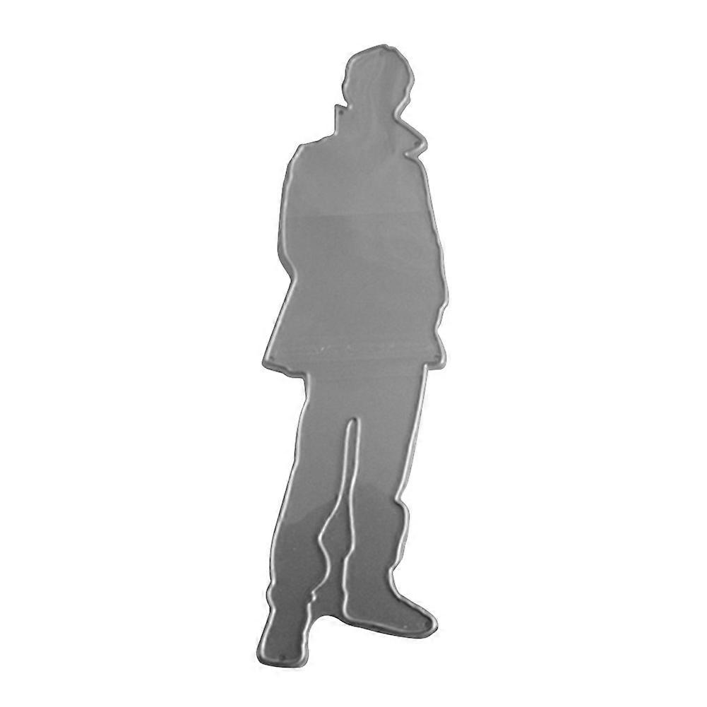 Man Figure Shadow Cutting Dies DIY Scrapbook Paper Cards Craft Punch Stencil