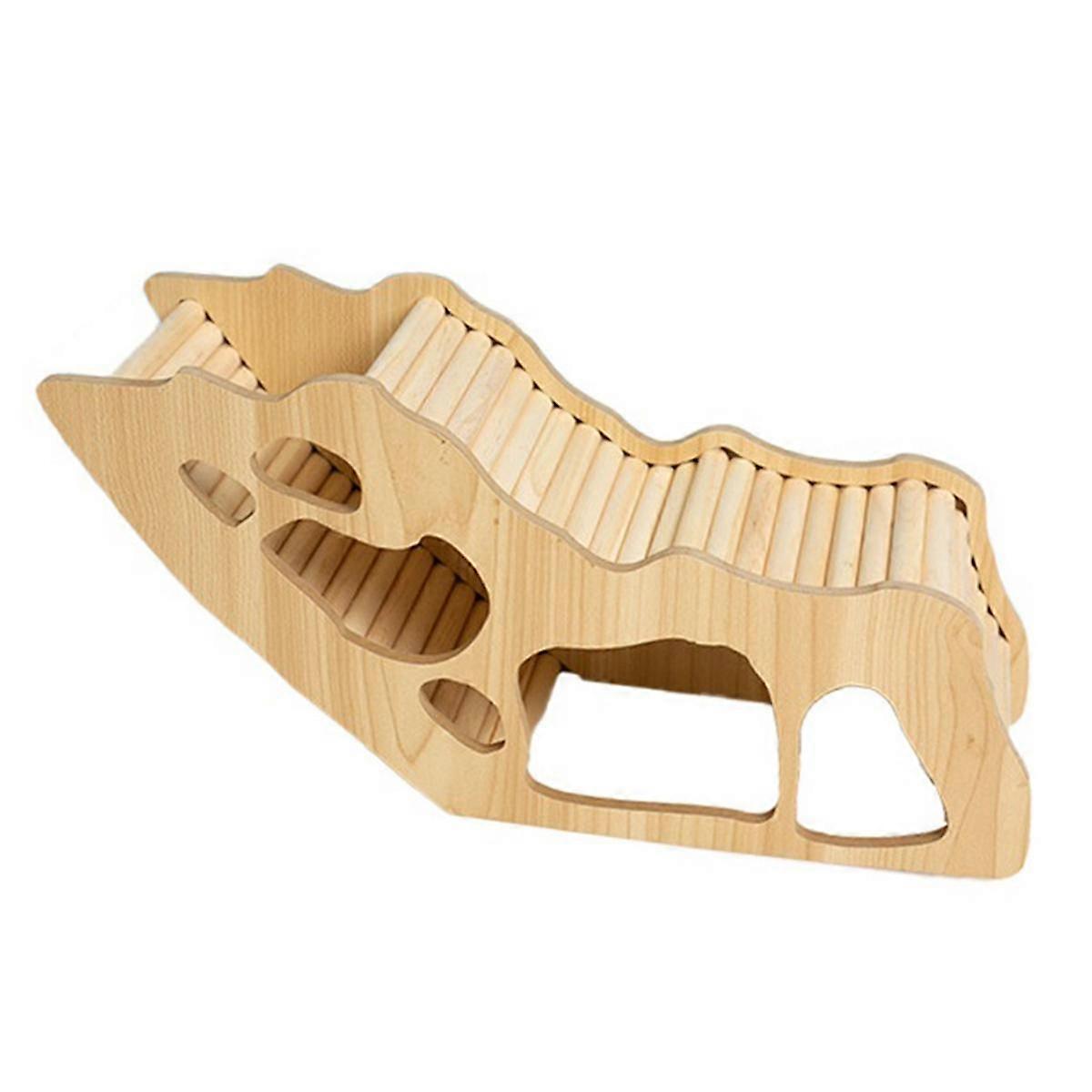 Washable Hamster Hidden Wooden Hamster House Small Pet Castle with Rock Climb Ladder Dwarf Mouse Pe
