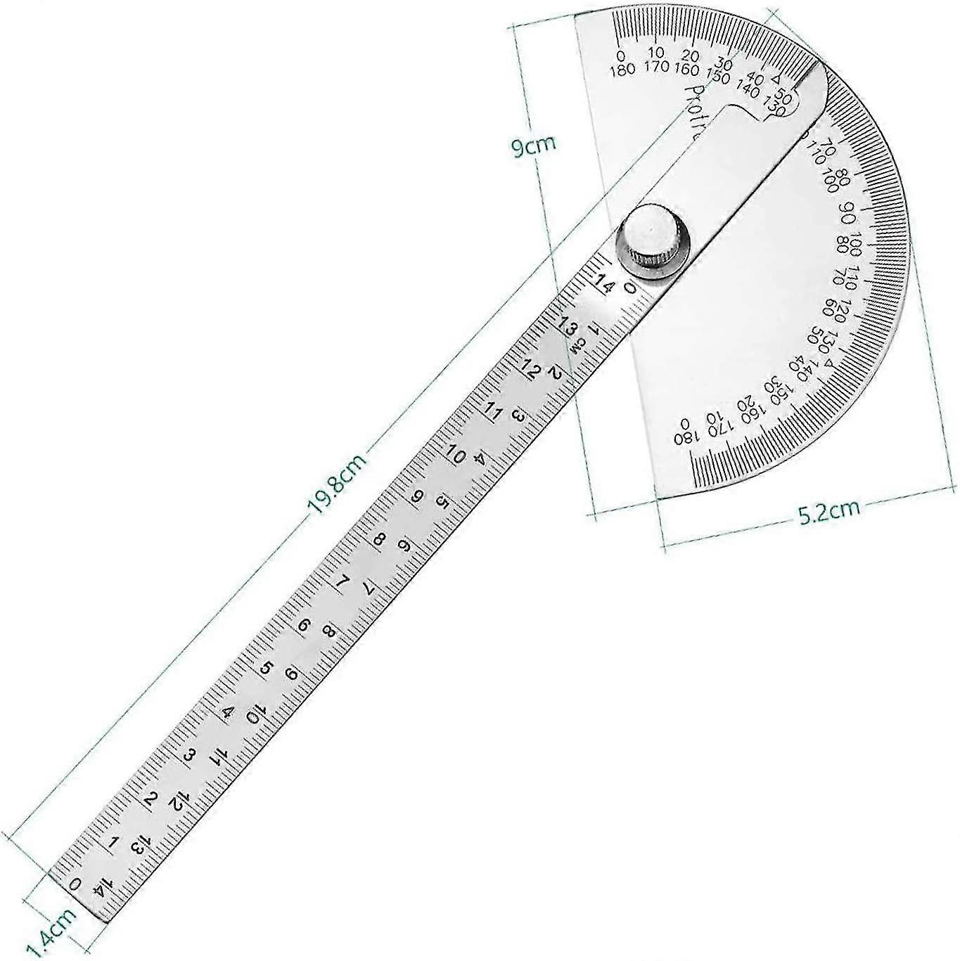 Stainless Steel Protractor 0-180 Protractor