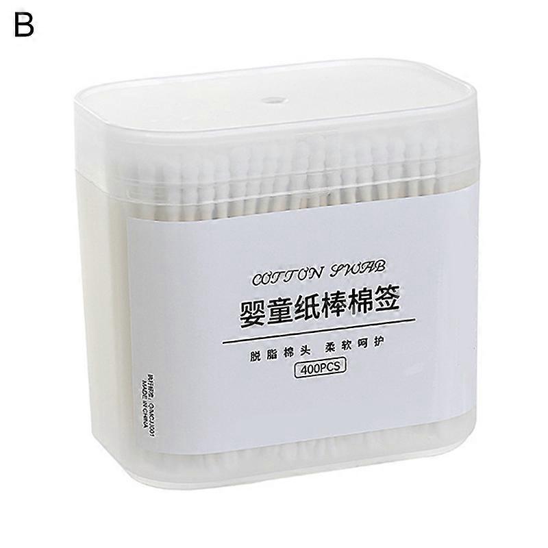 200Pcs/400Pcs Multifunctional Cotton Swab Good Adsorption Not Easy to Fall Off Eco-friendly Dual-head Cotton Buds for Home