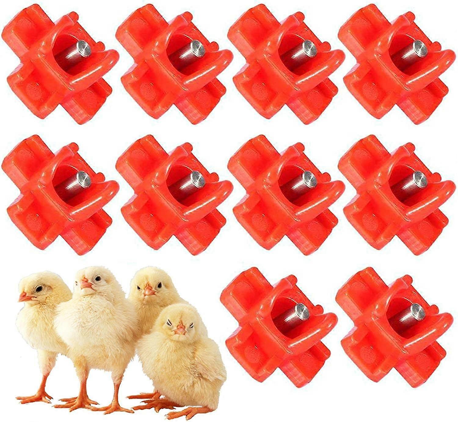 10pcs Water Nipple Chicken Feeder, Automatic Chicken Drinker