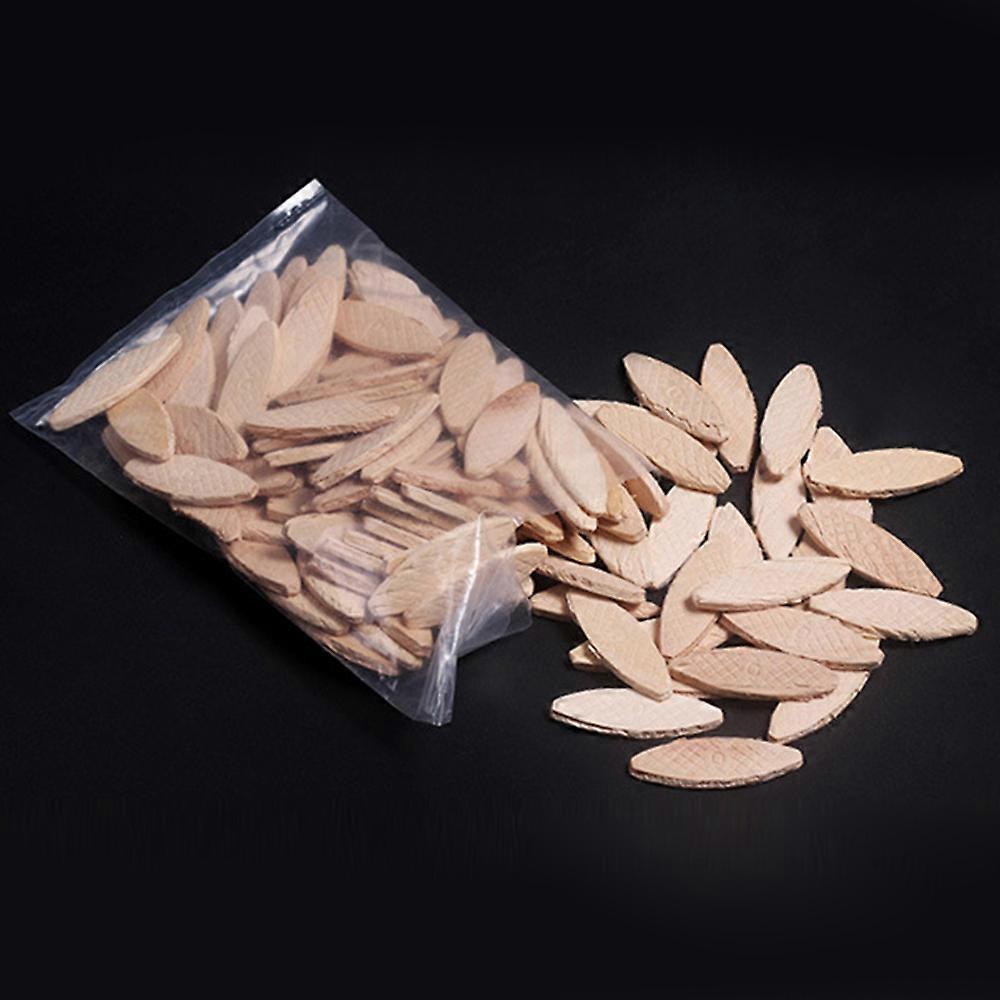 100Pcs Ξυλουργικά Μπισκότα Ανθεκτική Οξιά Σφιχτότερη συγκόλληση Ξύλο υψηλής σταθερότητας που ενώνει τα μπισκότα Μέγεθος 0
