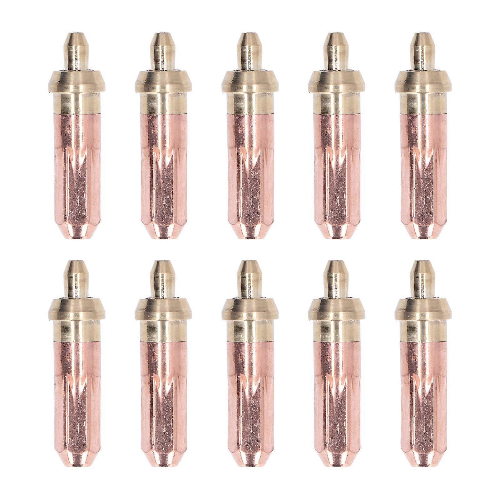 10pcs Gas Cutting Nozzle Heat Resistance High Concentricity Strong Flame Gathering Ability Welding Nozzle1#