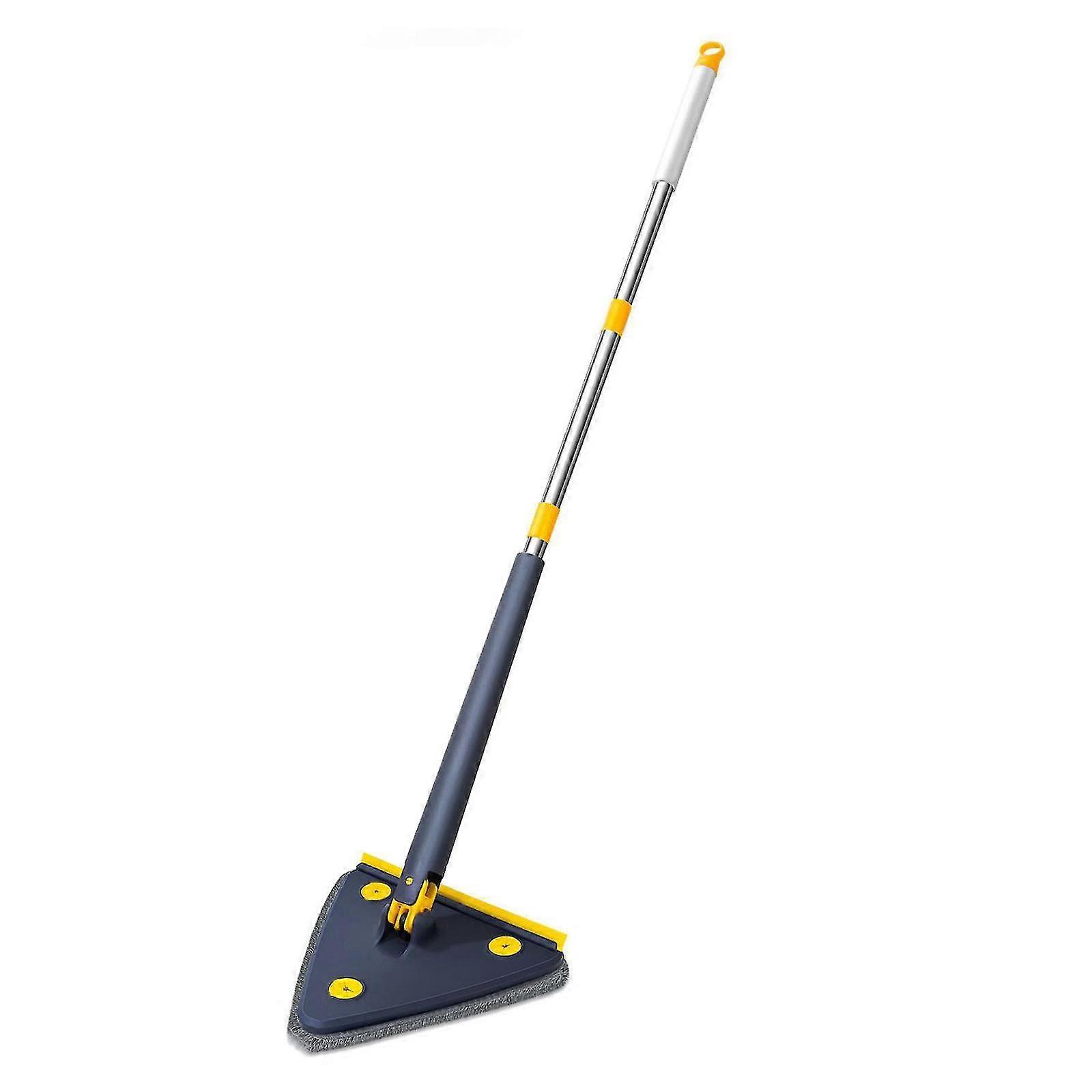 Triangle Mop Adjustable Tile Cleaning Tool Cleaning Mop 360 Degree Rotatable Blue