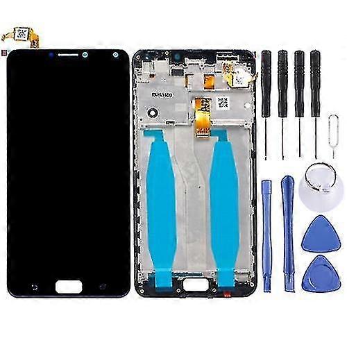 Oem Lcd Screen Compatible With Asus Zenfone 4 Max Zc554kl X00id Digitizer Complete Assembly With Frame Black)