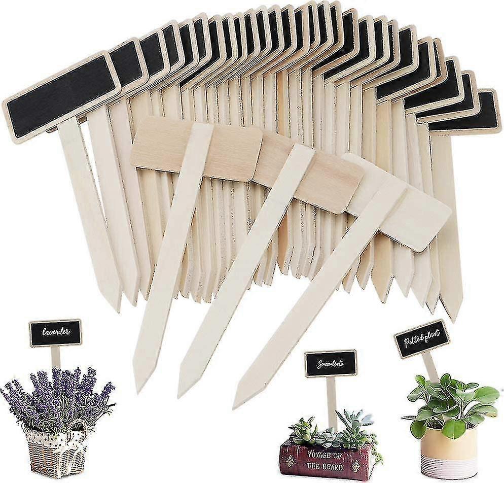 20 PC 나무 식물 태그, 미니 칠판 식물 라벨