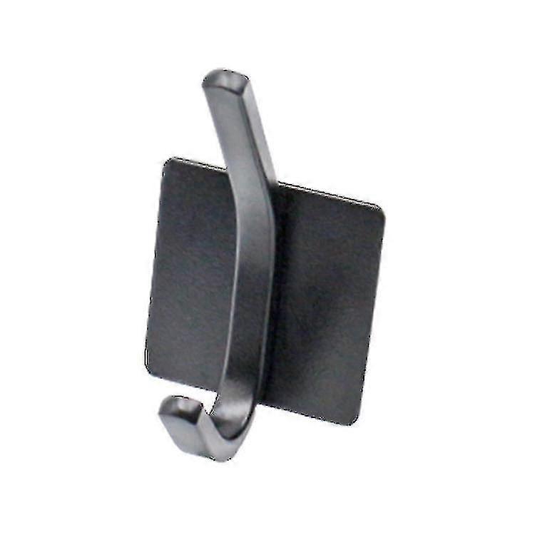 Black Stainless Steel Powerful Adhesive Hook 4 Pieces