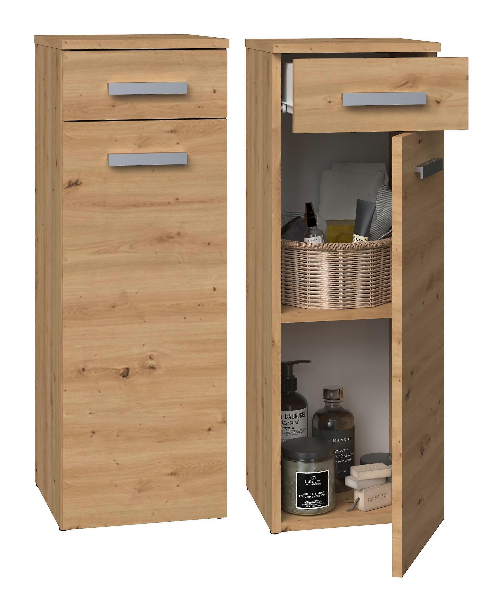 Badezimmer-Schrank NEL V DS Eiche artisan