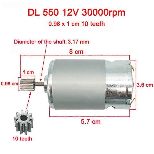 子供用電気自動車DCモーター、子供用車高速モーター、DL 550高出力モーター570 35000rpmエンジンサイ