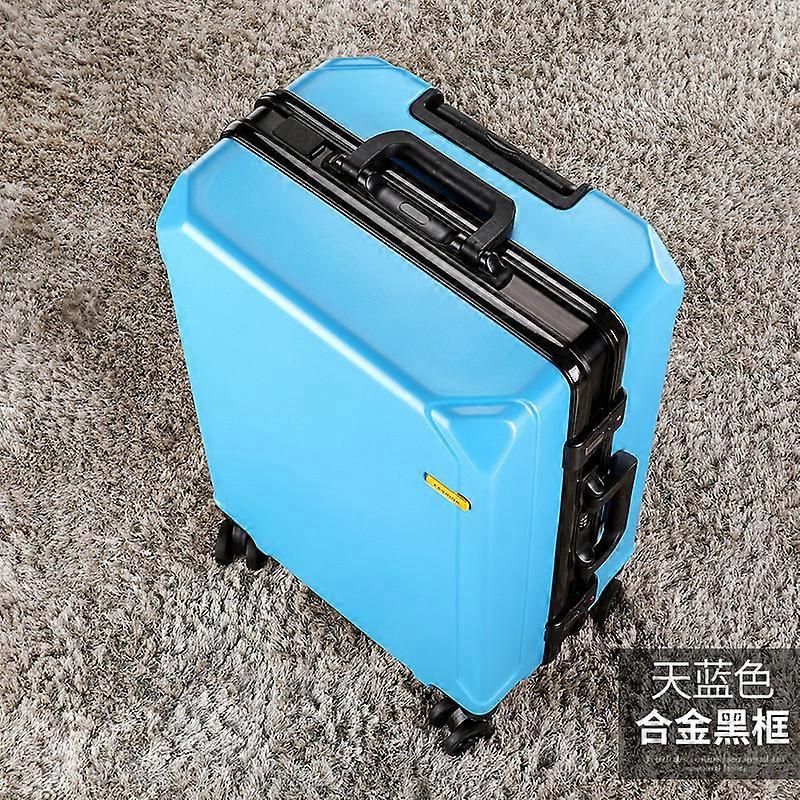 20/24/26/28インチファッションバッグ容量ローリングアルミフレームUSB充電トロリースーツケース学生パスワードトラベルケース荷物