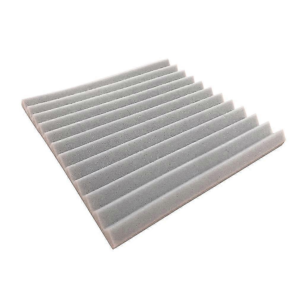 12 Pcs Sound-absorbing Cotton Triangular Grooves Sound Insulation Proofing Foam Board