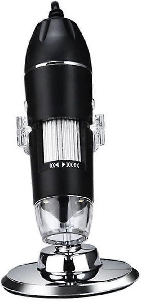 Digitale Microscoop USB LED Inspectie Camera 1000x Vergroting met Stand Niet-destructieve/Fysieke Eigenschap Tester-Borescope en Accessoires (zwart 1