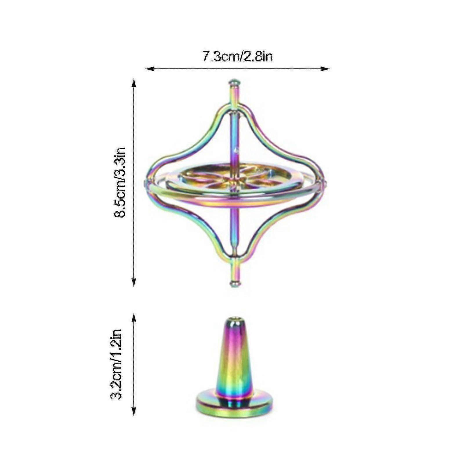 金属ジャイロスコープ、金属ジャイロスコープ回転トップジャイロスコープバランスおもちゃ子供と大人のための教育ギフト5ml