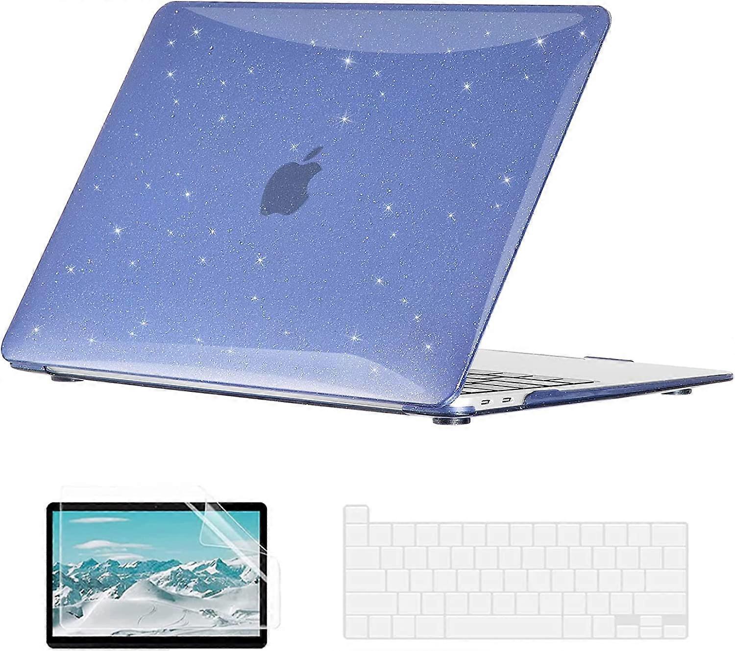 Compatible with MacBook Air 13 inch Case 2021 2020 2019 2018 M1 A2337 A2179 A1932 with Retina Display Touch IDCase + TPU Keyboard Skin Cover + Screen 