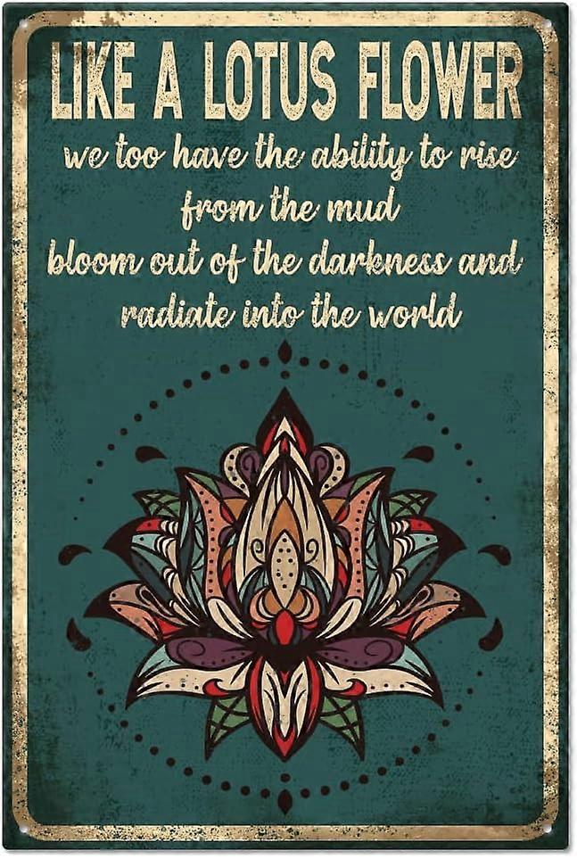 مثل علامة القصدير المعدنية اللوتس مضحك عتيقة القصدير لافتة 8x12 في مثل علامة القصدير اللوتس للداخلي والخارجي بار المنزل القهوة مطبخ ديكور الحديد