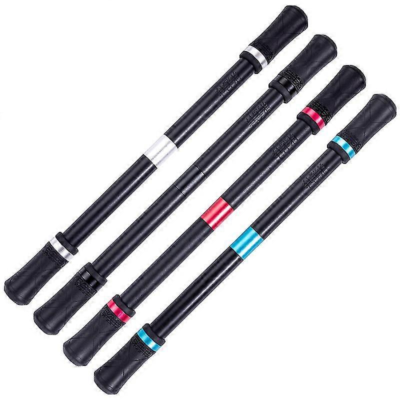 4pack Pen Spinner Exercise Flexible Fingers Professional Rubber Black Samurai Spinning Pen