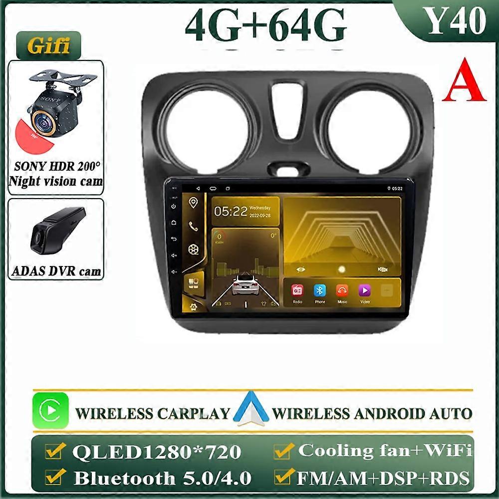 Car Radio Android 13 For Renault Dokker 2012 - 2017 2018 2019 2020 Multimedia Monitor Navigation Stereo Video Player GPS Screen