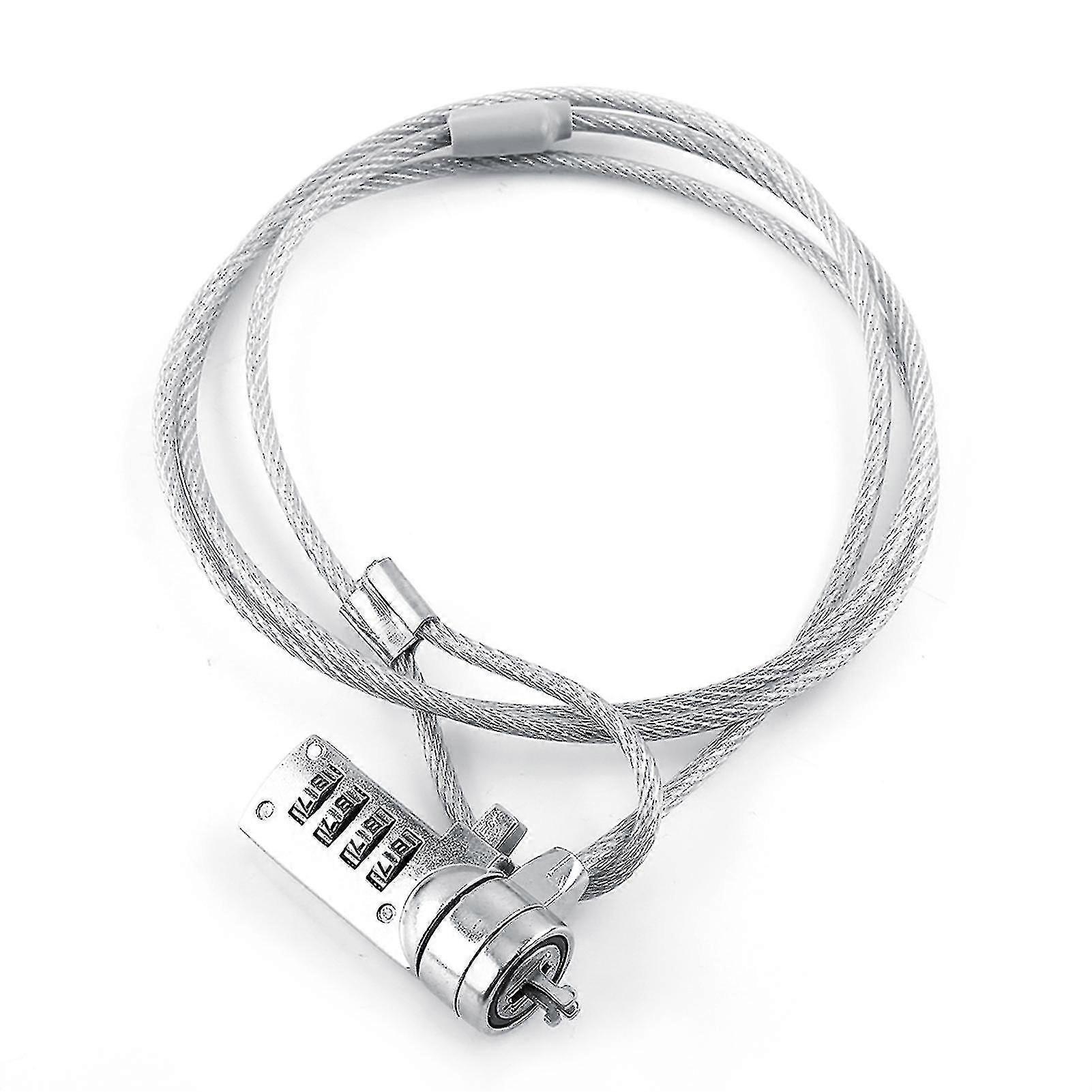 Laptop Combination Security Lock Cable Chain Theft Deterrent 4 Digit Password For Notebook Pc