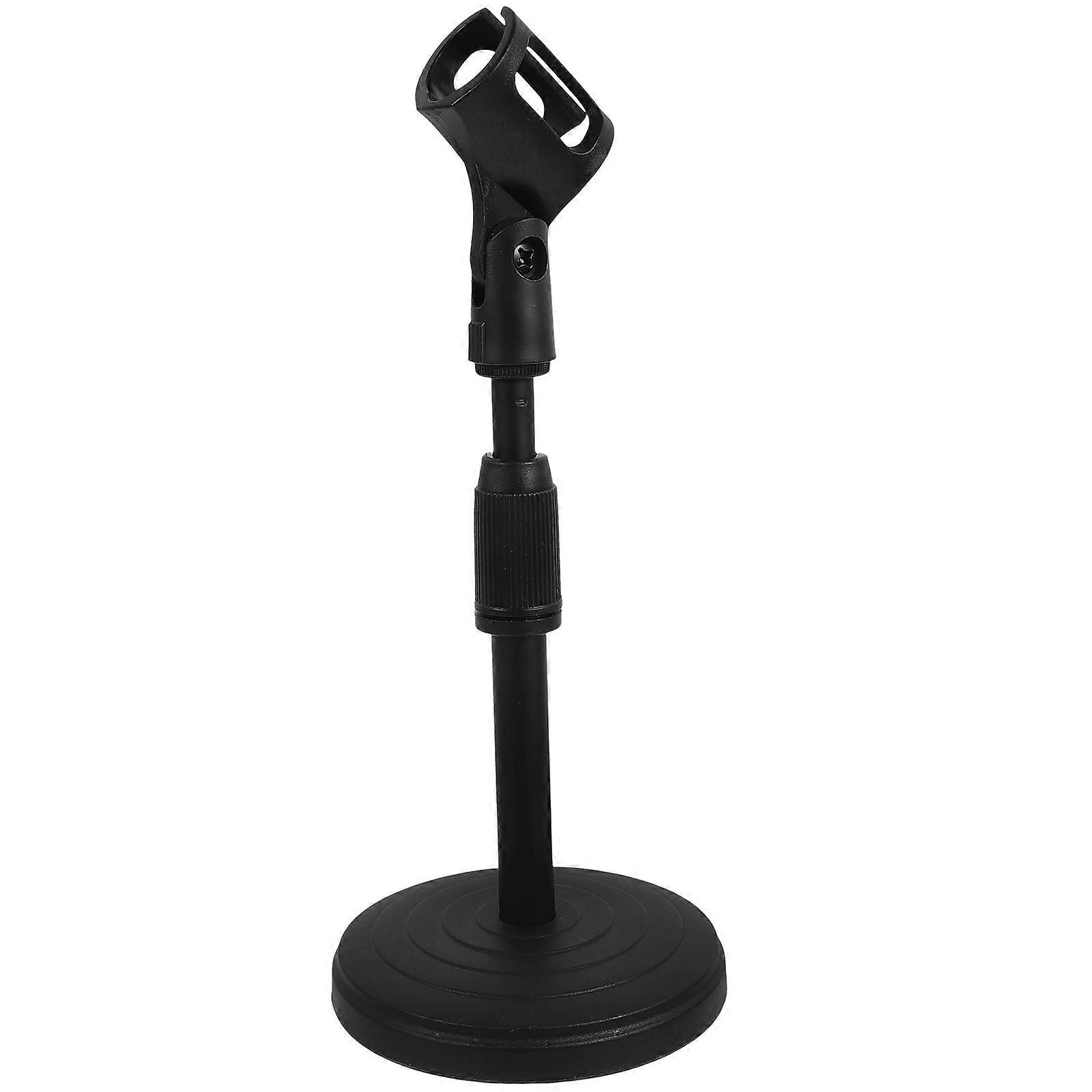Pied de microphone de bureau Support de microphone réglable Support de microphone de table avec clip de micro