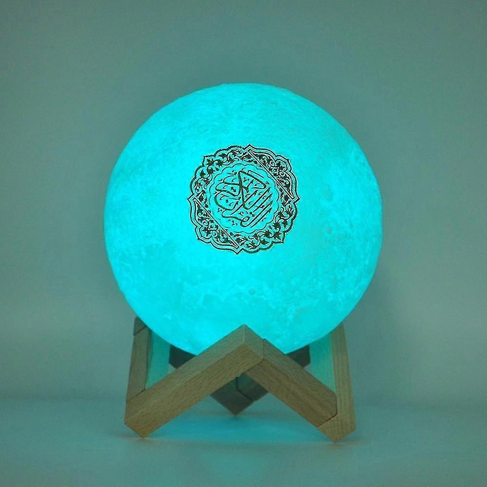 Bluetooth Speakers Wireless Muslim Night Light Quran Speakers 3D Moon With App Control Quran Speaekr Koran Touch Lamp