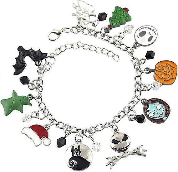 Le cauchemar avant Noël Bracelet en alliage Bijoux faits à la main Multi Pendentif Bracelet Bijoux