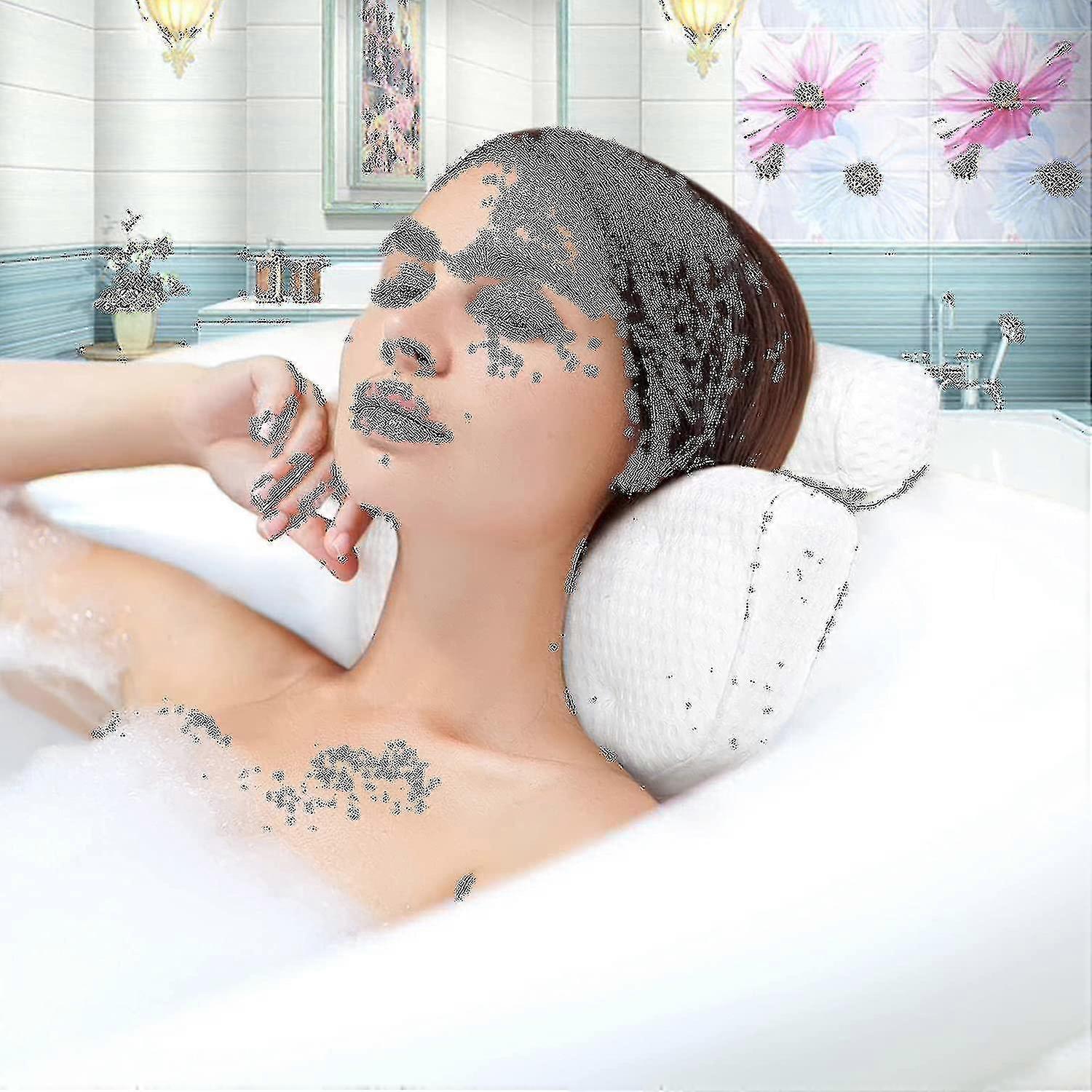 Badkussen Spa Bad Ergonomisch voor Bad Nek Hoofd Schouderkussens Steunkussen Hoofdsteun Luxe Zachte 3d Mesh-yyc