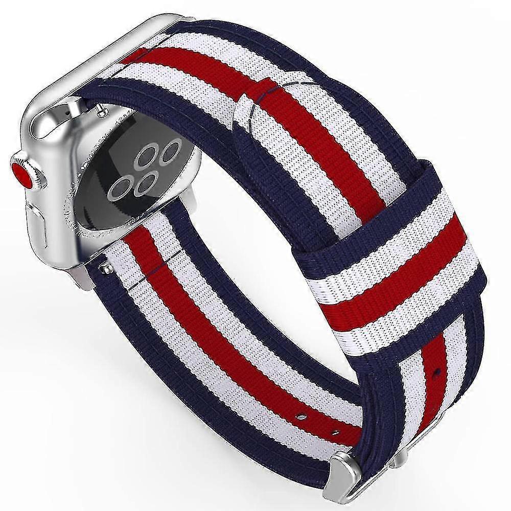 Compatible with Apple Watch Band, adjustable nylon replacement band