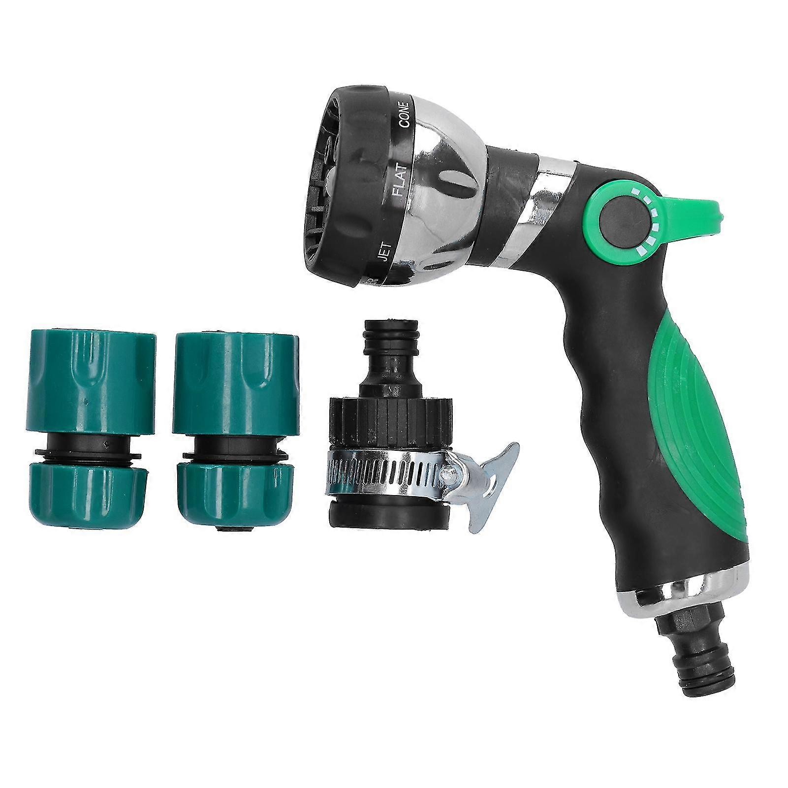 Garden Hose Spray Nozzle with 8 Adjustable Patterns and Quick Connector for Easy Use