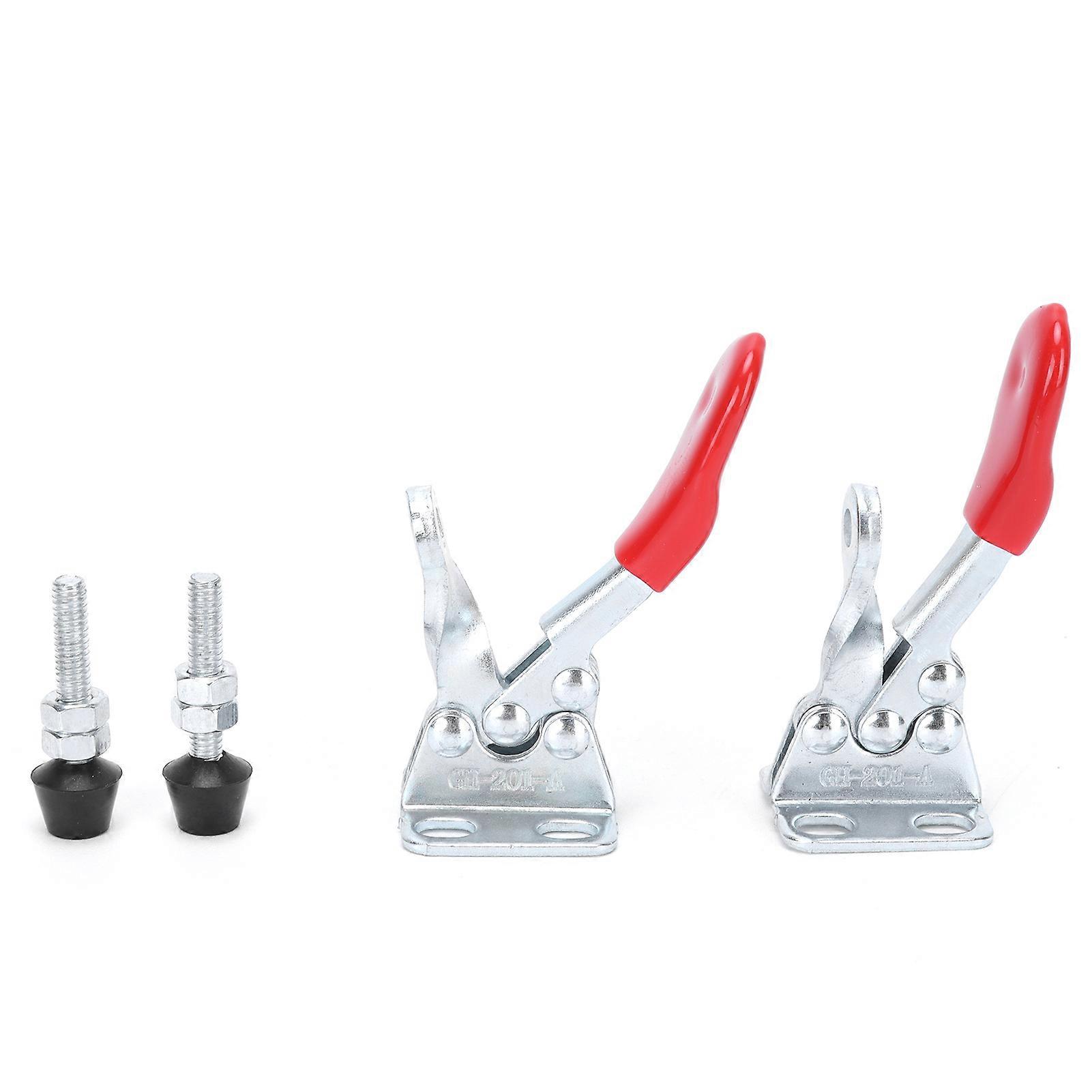 2Set Hold Down Toggle Clamp LD GH201A Clamping Fixture Hand Tools 30kg Holding Capacity