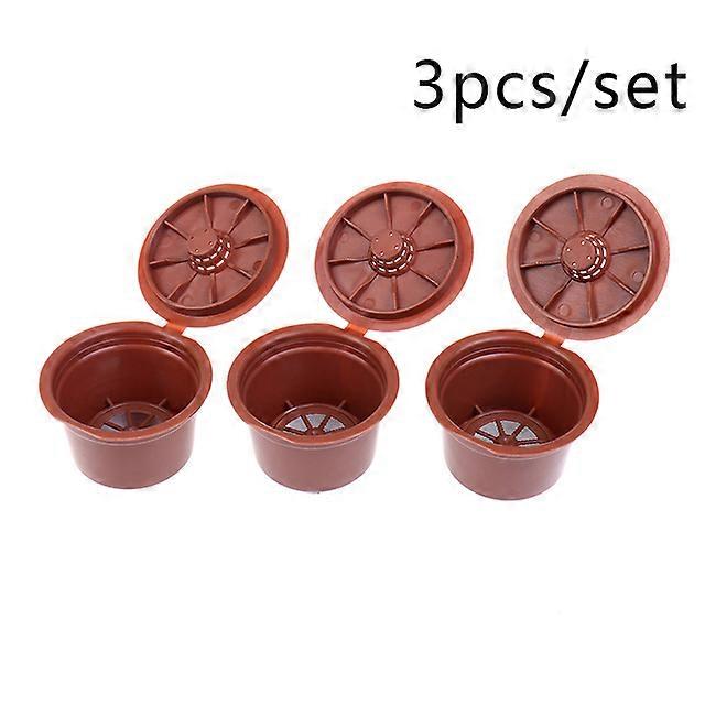 3pcs/Set Reusable Coffee Capsules For Kitchen Accessory Caffitaly Refillable Coffee Pods Coffee Filter Easily To Use And Wash