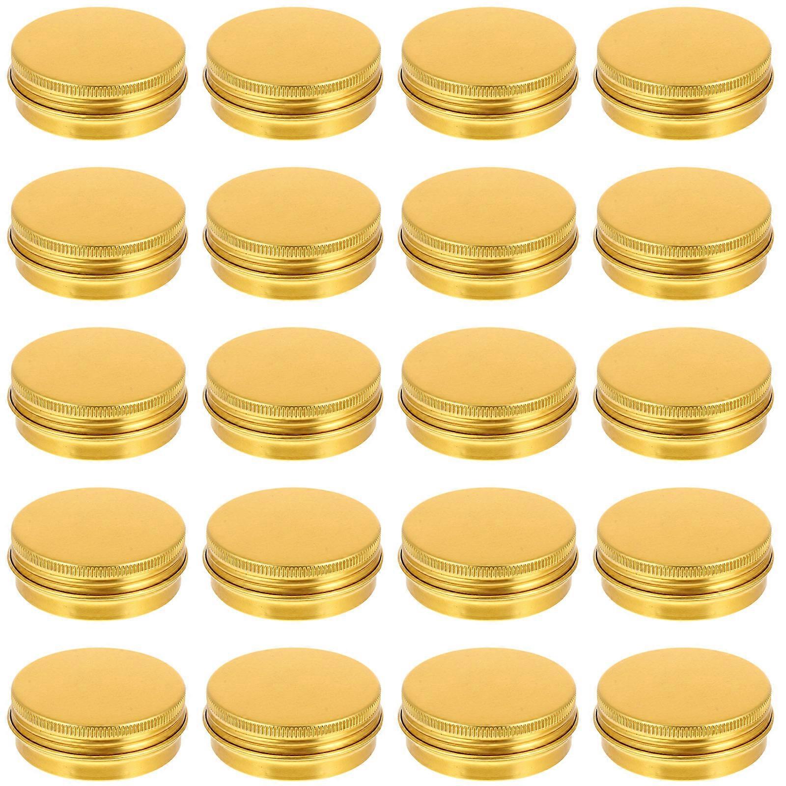 20Pcs Aluminium Screw-thread Cosmetics Boxes 30ML Cream Paste Storage Boxes