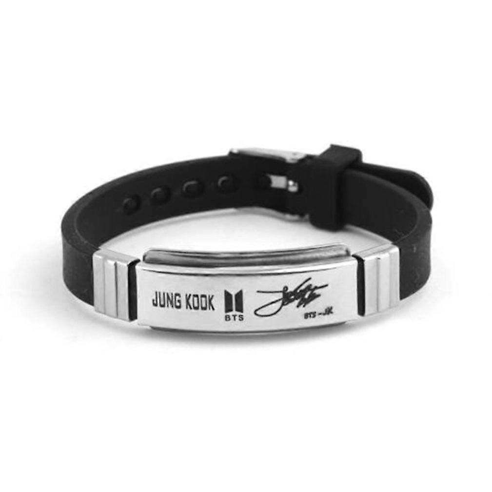 Jung Kook Pulsera de silicona Pulsera ajustable