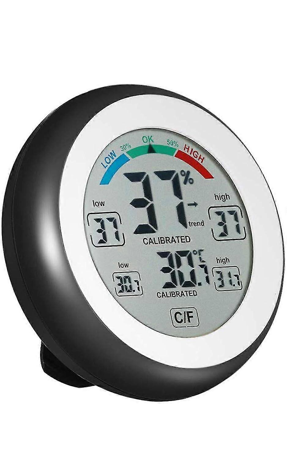 Multifunctional Digital Thermometer,hygrometer,temperature Humidity Meter-max & Min Value Trend Display With/ Touch Screen