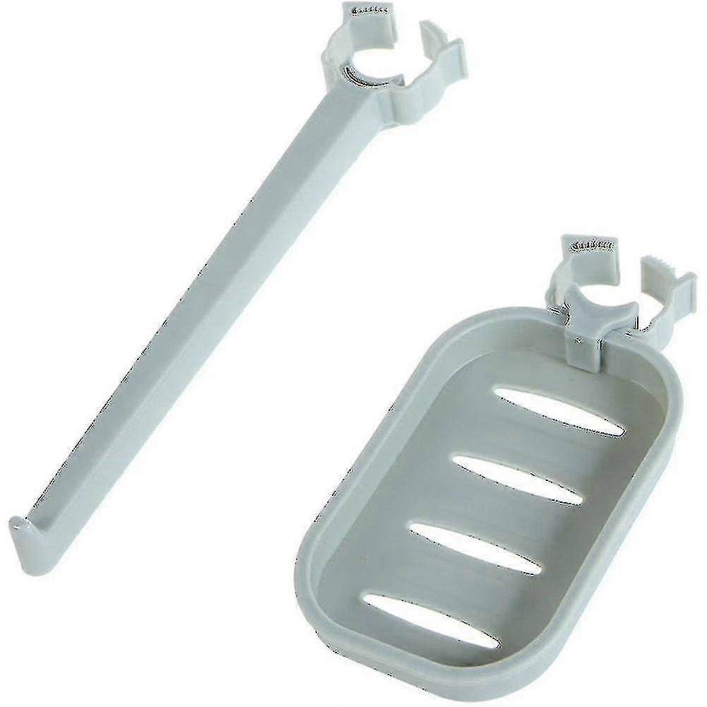 Blue Storage Rod + Soap Dish