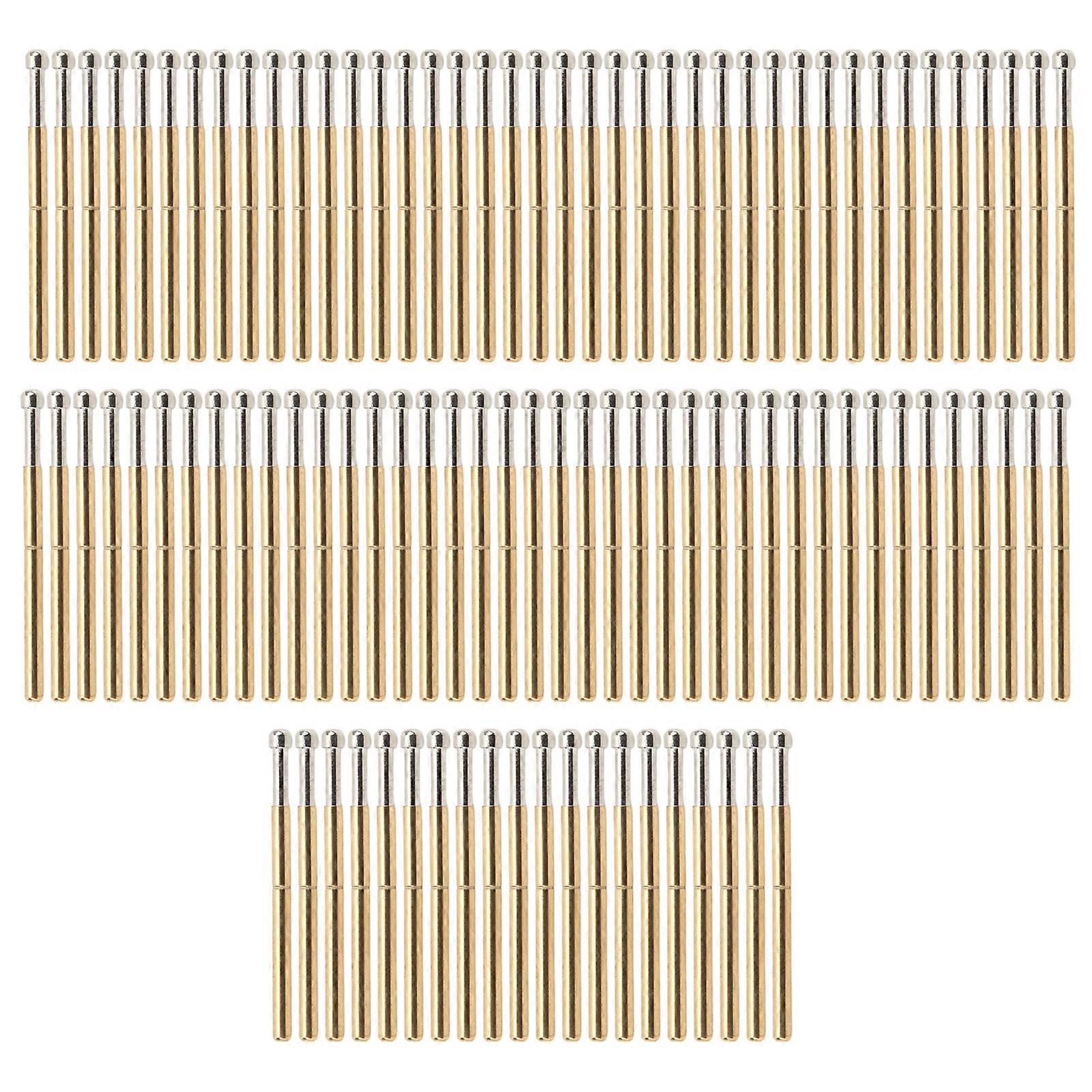 100 Pcs Probe Pins Big Round Head Type P125?D Electronic Component Test Needle Probe Pogo Pin