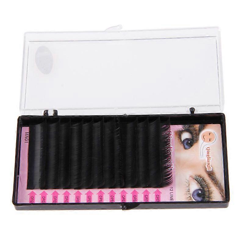 Black Fake False Faux 3D Tray Lash B C D J Curl 0.1mm Eyelash Extension