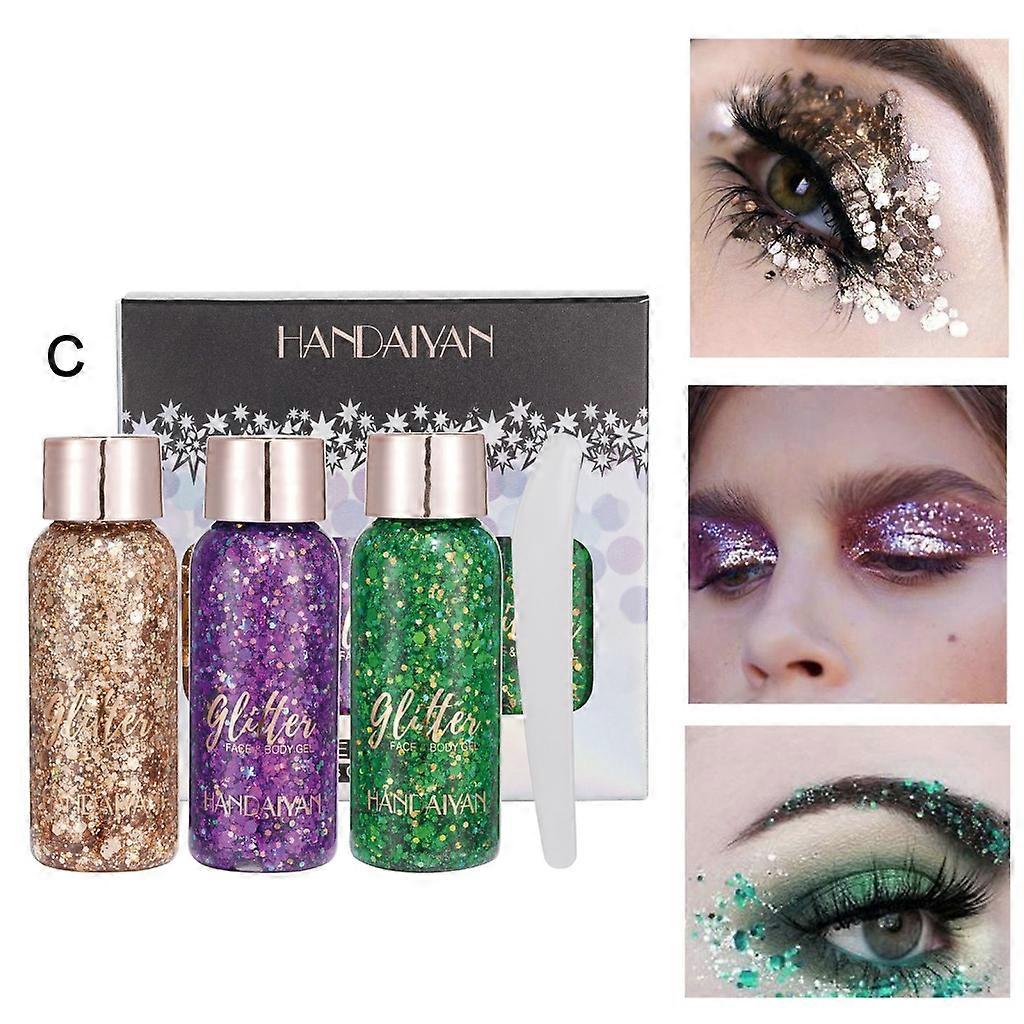 Fairy EyeShadow with Twinkle Metalic Glitter Under Eye No Fall-out Makeup