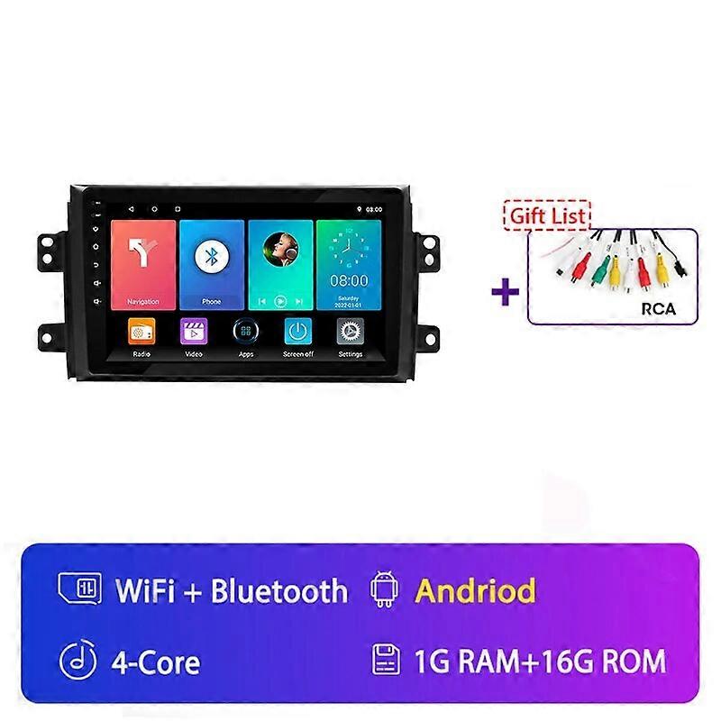 Samochód Android 12 Radio samochodowe Multimedialny odtwarzacz wideo dla Suzuki SX4 2006-2013 Bluetooth 2 din Carplay Auto Navigation GPS DSP