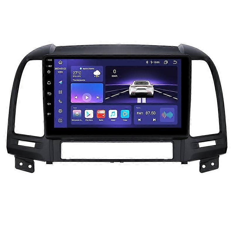 2 Din For Hyundai Santa Fe 2006-2012 Car Radio Carplay 4g 8-core Wifi Android Auto Car Stereo Car Multimedia Video Player GPS Navigation DSP RDS