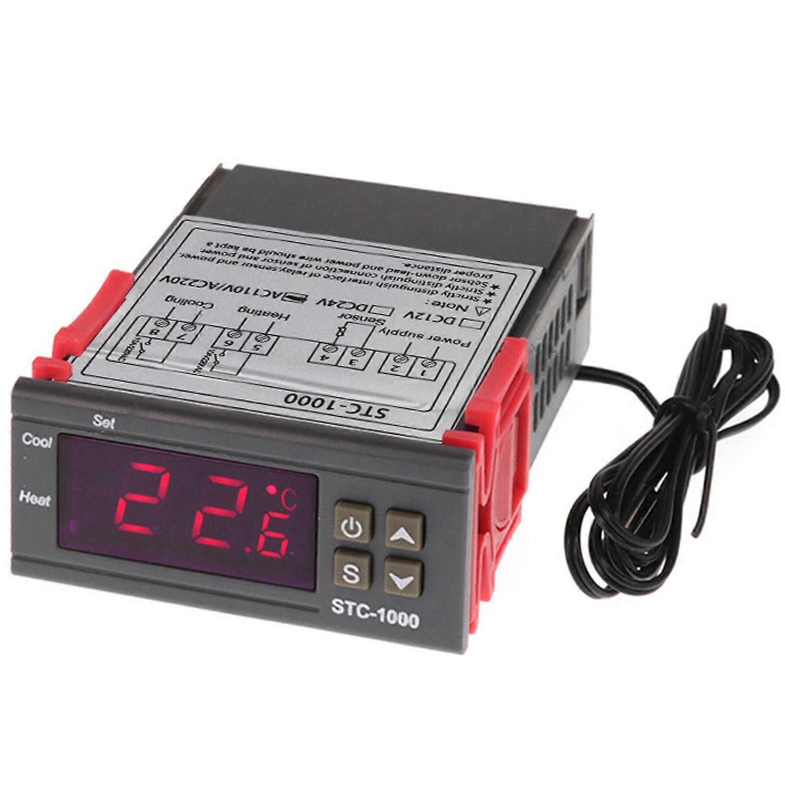 100% New Thermostat, Digital Temperature Controller Cooling Heating Modes Hatching For Aquarium