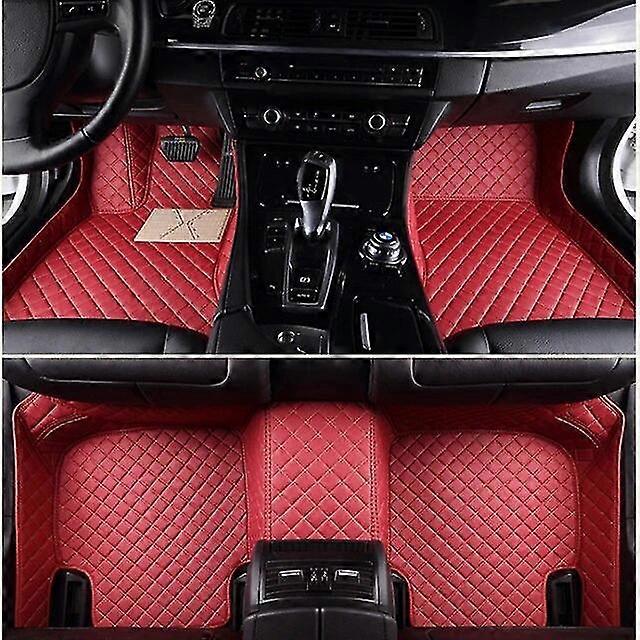 Custom Car Floor Mats til Jeep Renegade 2016-2022 år Kunstlæder tæppe interiør BiltilbehørMotorkøretøj tæppe og polstring Yalo