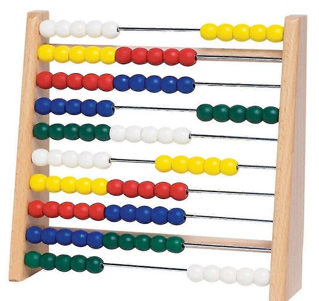 木製のそろばん |10 ラック 100 色のビーズ |教育的なゲーム |子供の数学