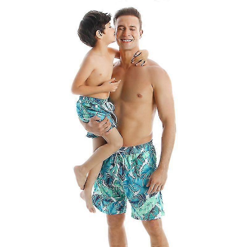 Männer Eltern-Kind Bademode Quick Dry Beach Shorts Kinder Bademode