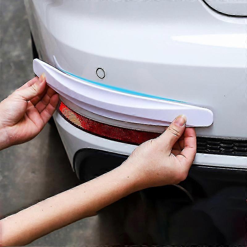 2pc Universal Anti-collision Protector Rubber Auto Front And Rear Corner Bumper Guard Lip Anti-scratch Strip Sticker Car Product High Quality