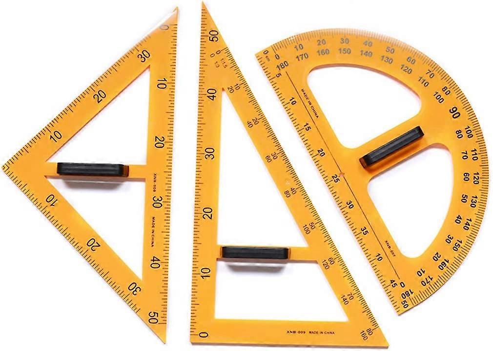 Teaching Tool Multifunction Teaching Ruler Set Triangle Protractor Measurement Ruler Tools