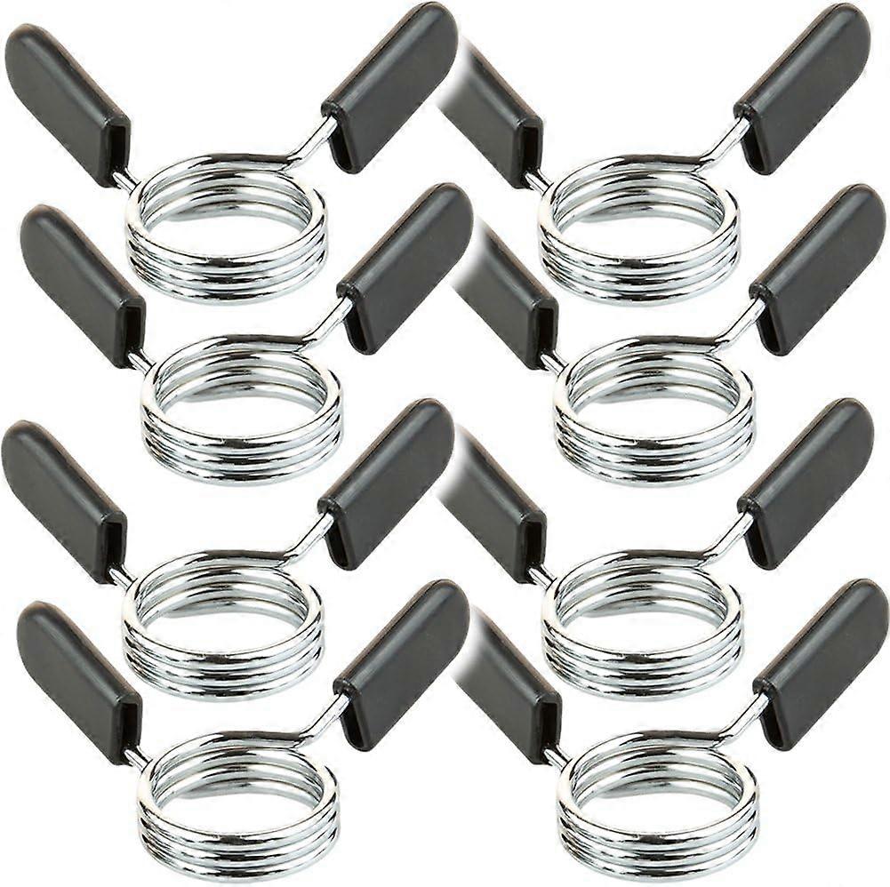 Salgsfremmende salg 8stk Sports par håndvægte Fasteners.Spring Clamp Gribere / Collar Clips til vægt bar håndvægte.30 mm