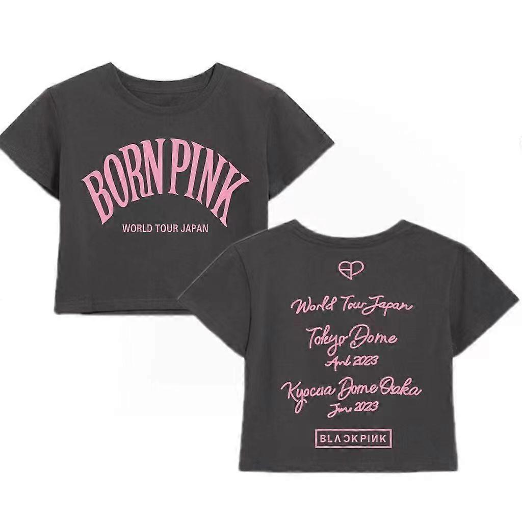 BLACKPINK DEADLINE Tシャツ ハーフスリーブシャツ ピンク ブラックピンク DEADLINE ティーシャツ ハーフスリーブシャツ ピンク
